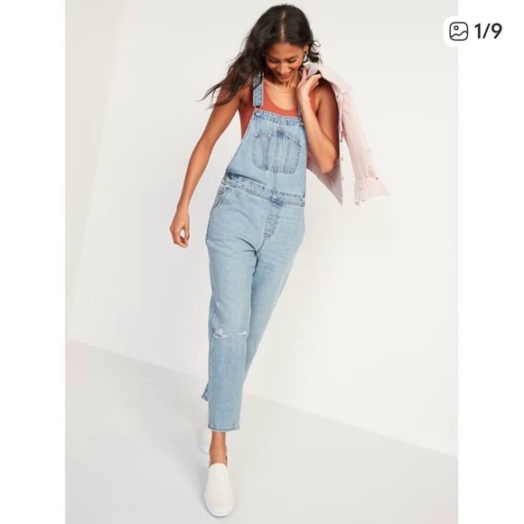 Old Navy Denim - Old Navy Light Blue Denim Overalls